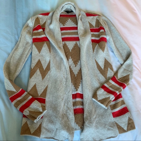 Jack Waterfall Cozy Geometric Print Cardigan - Picture 1 of 8